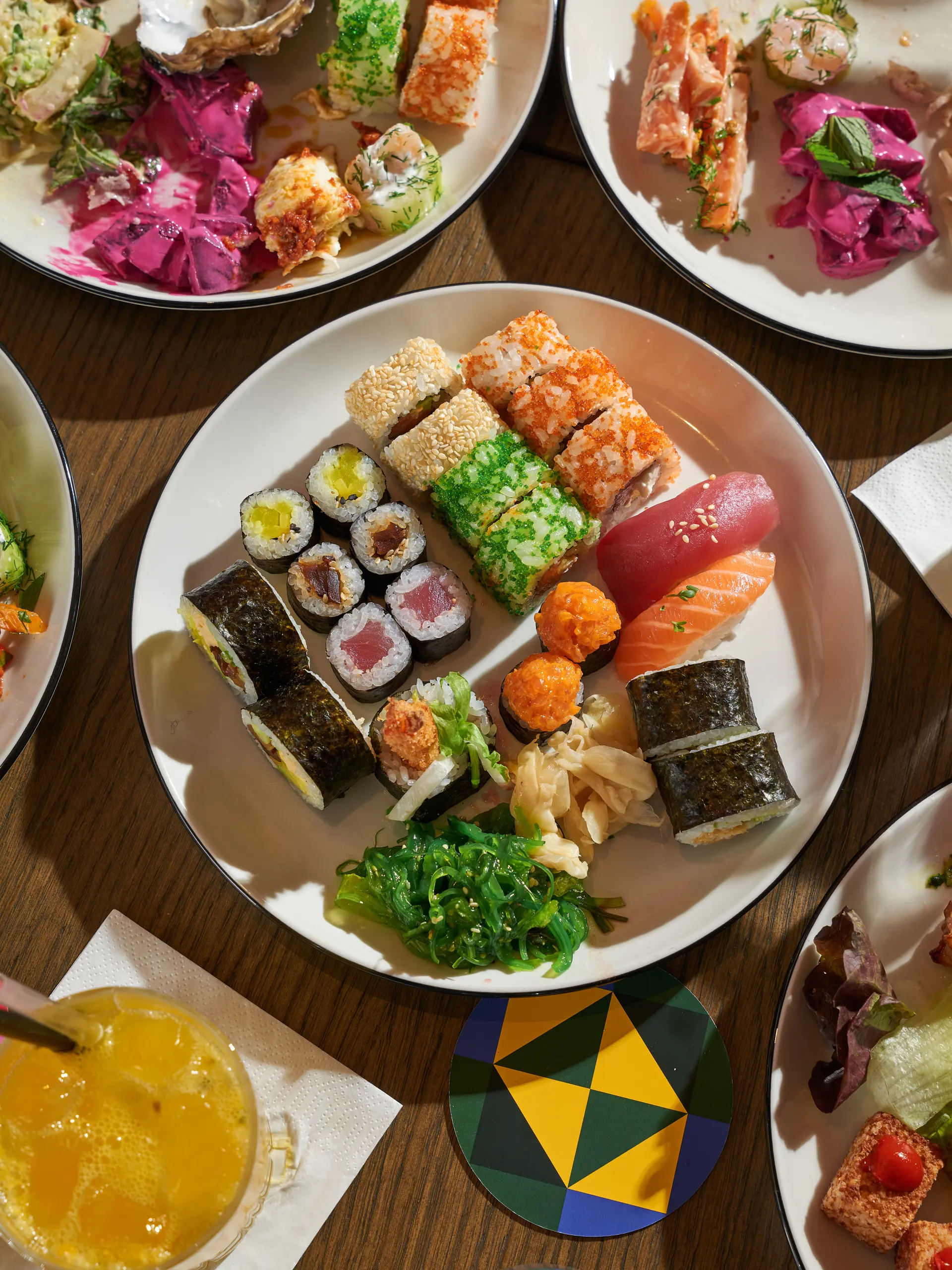 Sushi at Brasileiro restaurant.